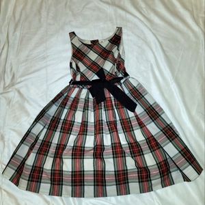 Polo Ralph Lauren tartan plaid silky dress
